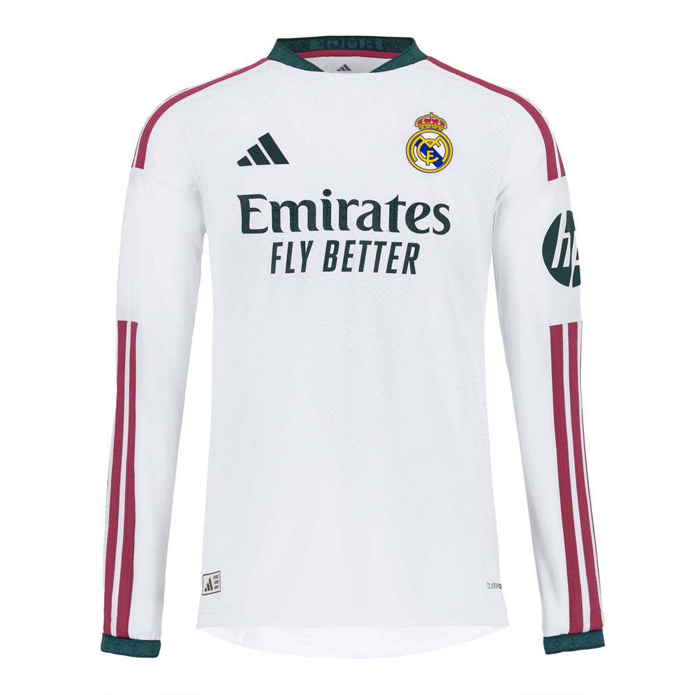 Camiseta Authentic Niño Manga Larga Primera Equipación Blanca 26/27