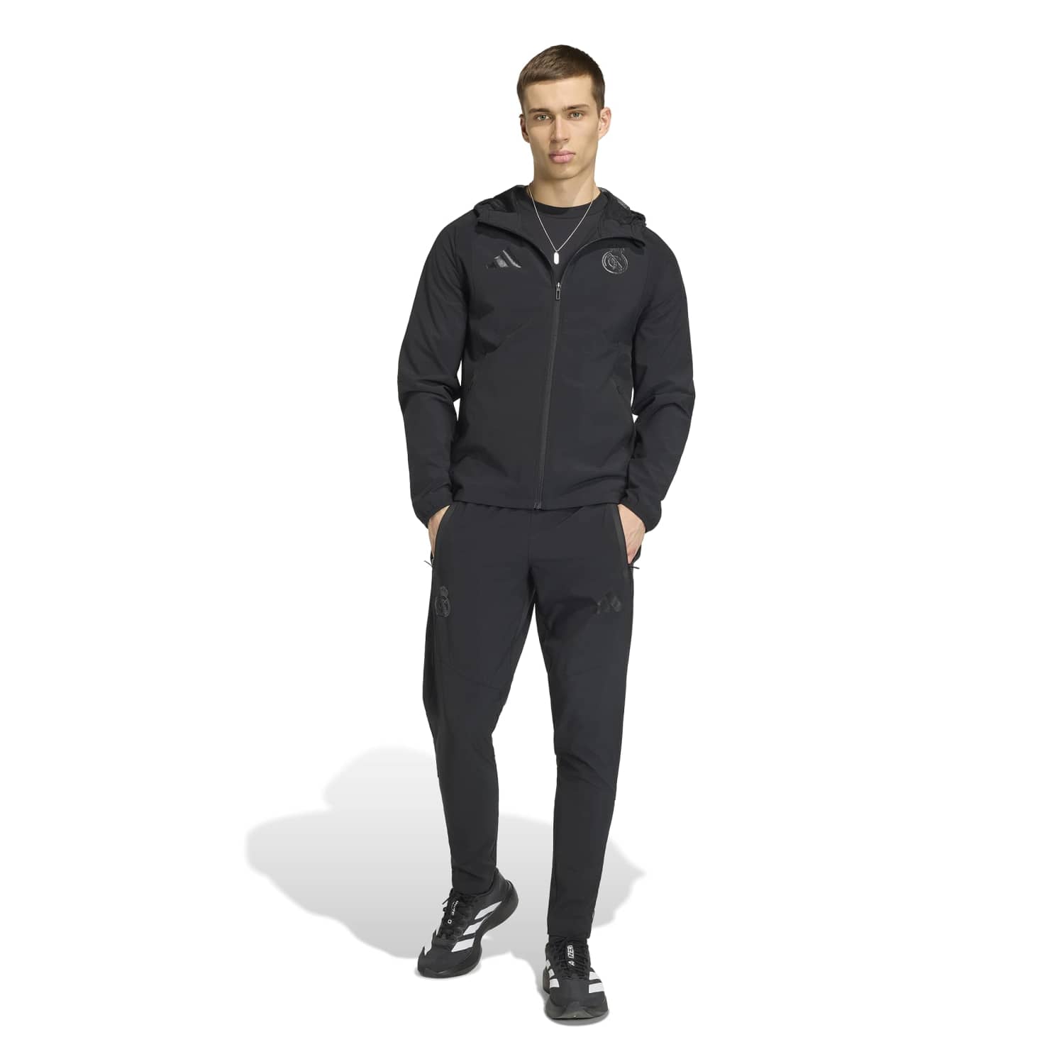 メンズ adidas Tiro Travel 25/26 ブラック ジャケット – レアル