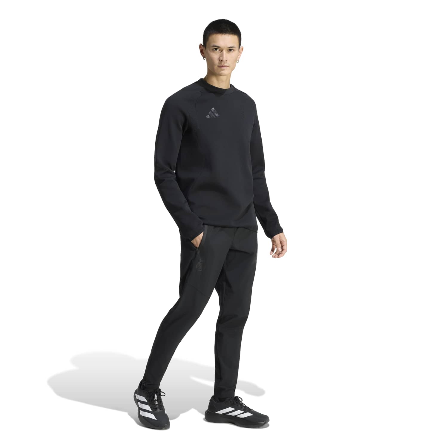 Herren adidas Tiro Travel 25/26 Schwarz Sweatshirt