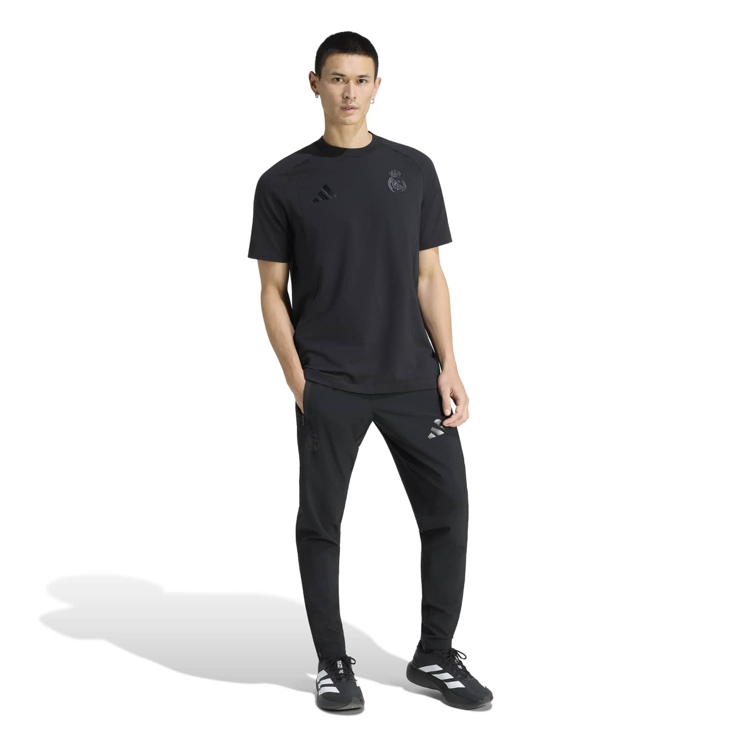 メンズ adidas Tiro Travel 25/26 ブラック Tシャツ – レアル