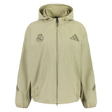 女士 adidas Real Urban Z.N.E. 织物运动上衣 橄榄绿