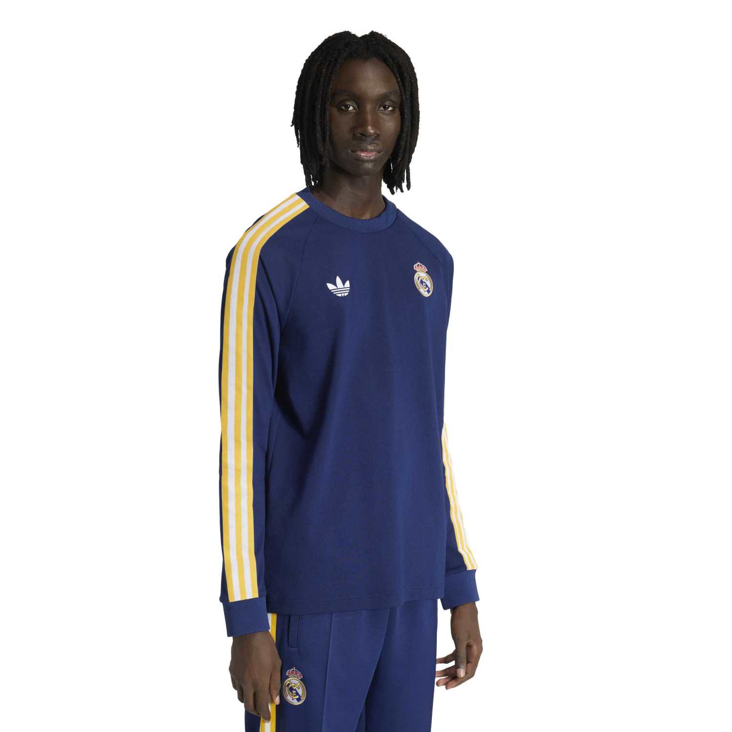 メンズ長袖Tシャツ adidas Originals 25/26 ネイビーブルー – レアル