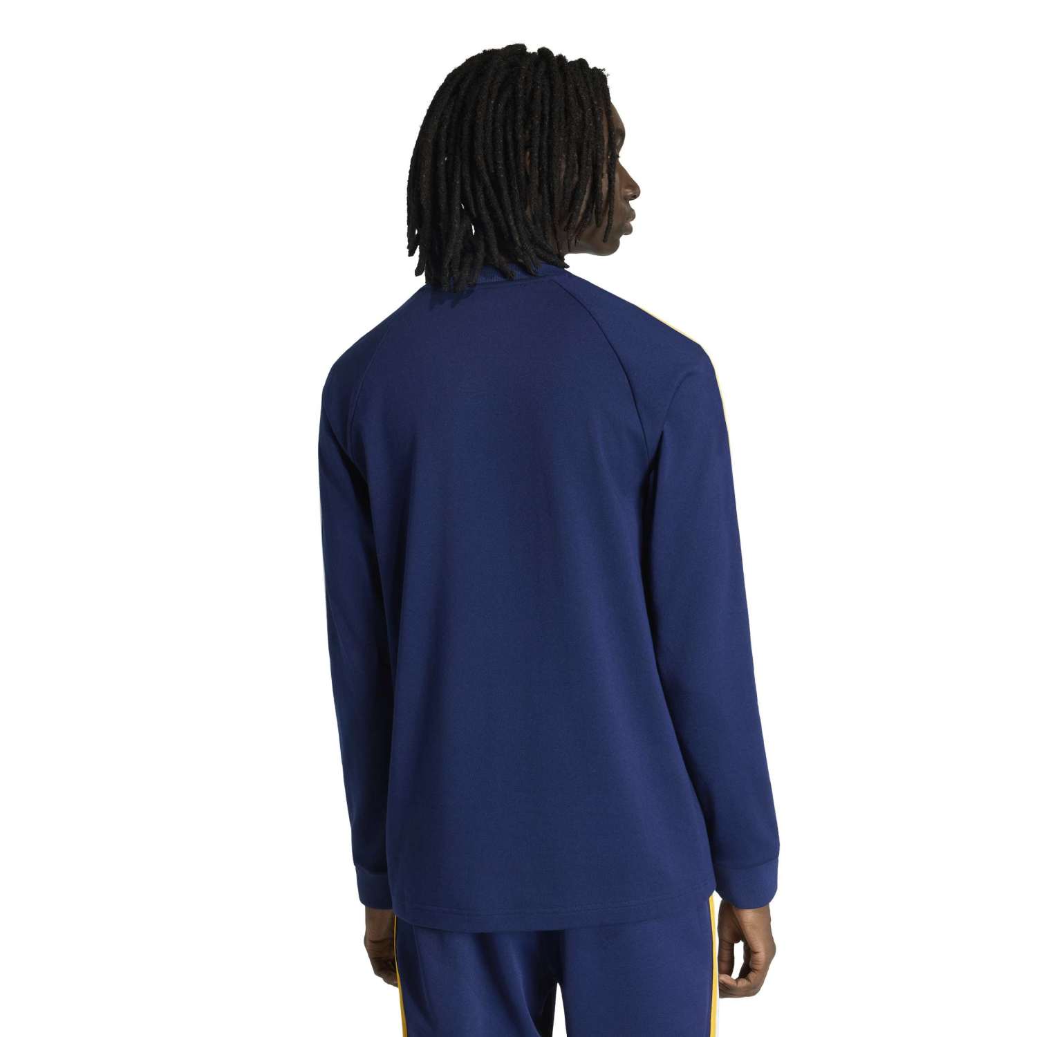 Mens Long Sleeve T-Shirt adidas Originals 25/26 Navy Blue
