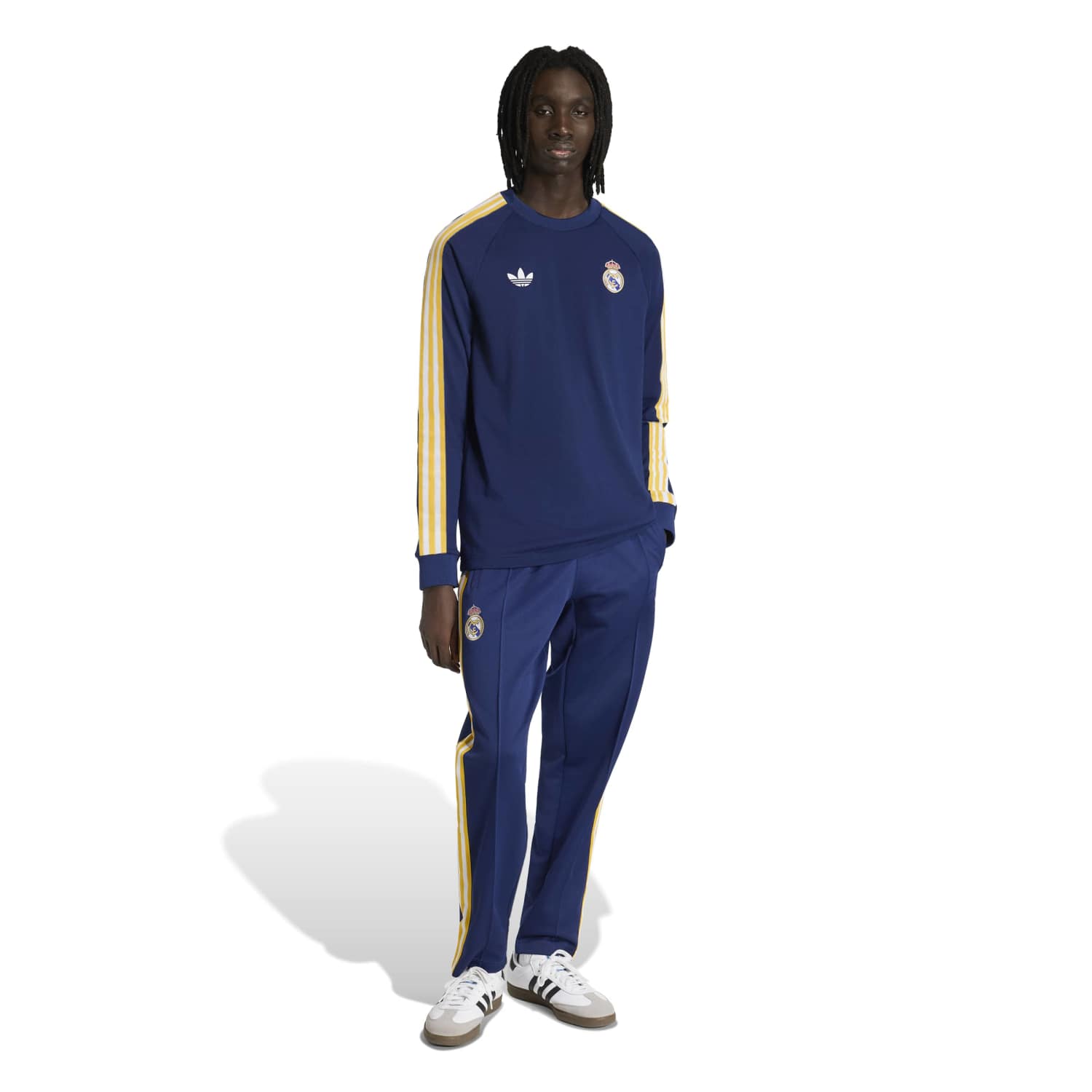 メンズ長袖Tシャツ adidas Originals 25/26 ネイビーブルー – レアル