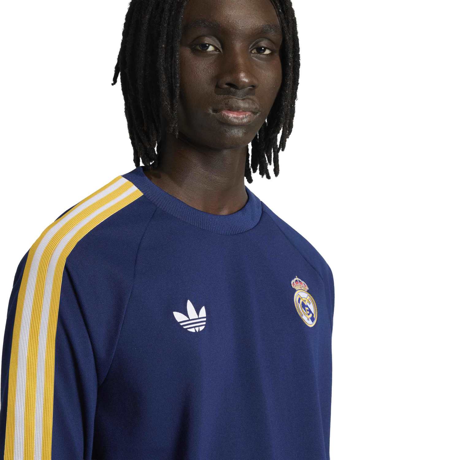 メンズ長袖Tシャツ adidas Originals 25/26 ネイビーブルー – レアル