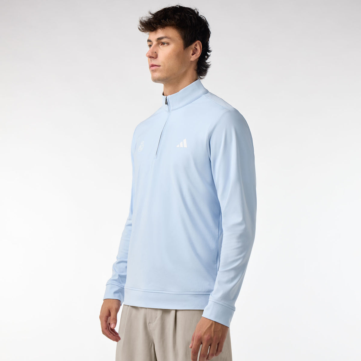 Herren adidas Golf Ultimate365 Viertelreißverschluss-Sweatshirt Blau