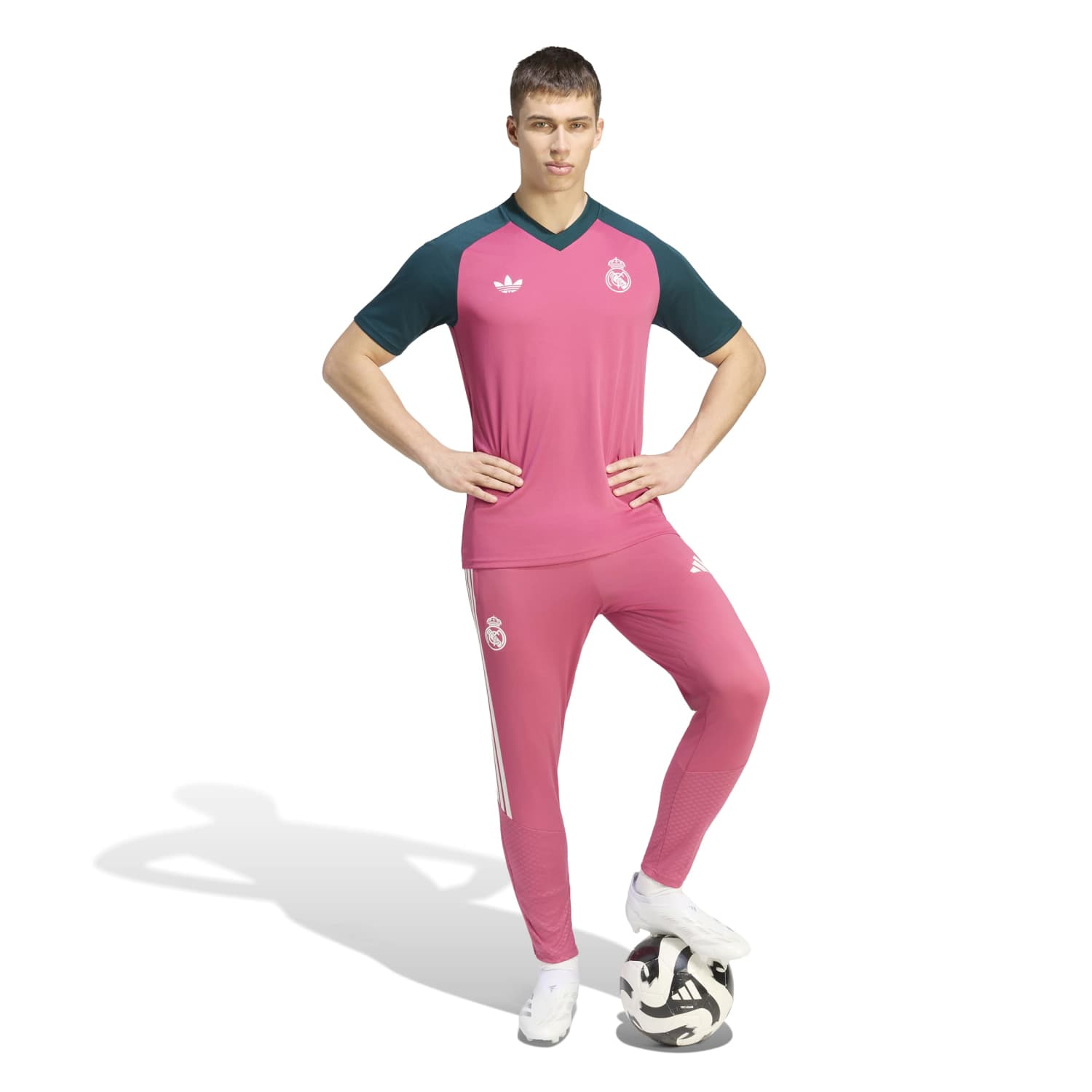 Mens adidas Warm-Up T-Shirt 26/27 Pink – Official Real Madrid Store