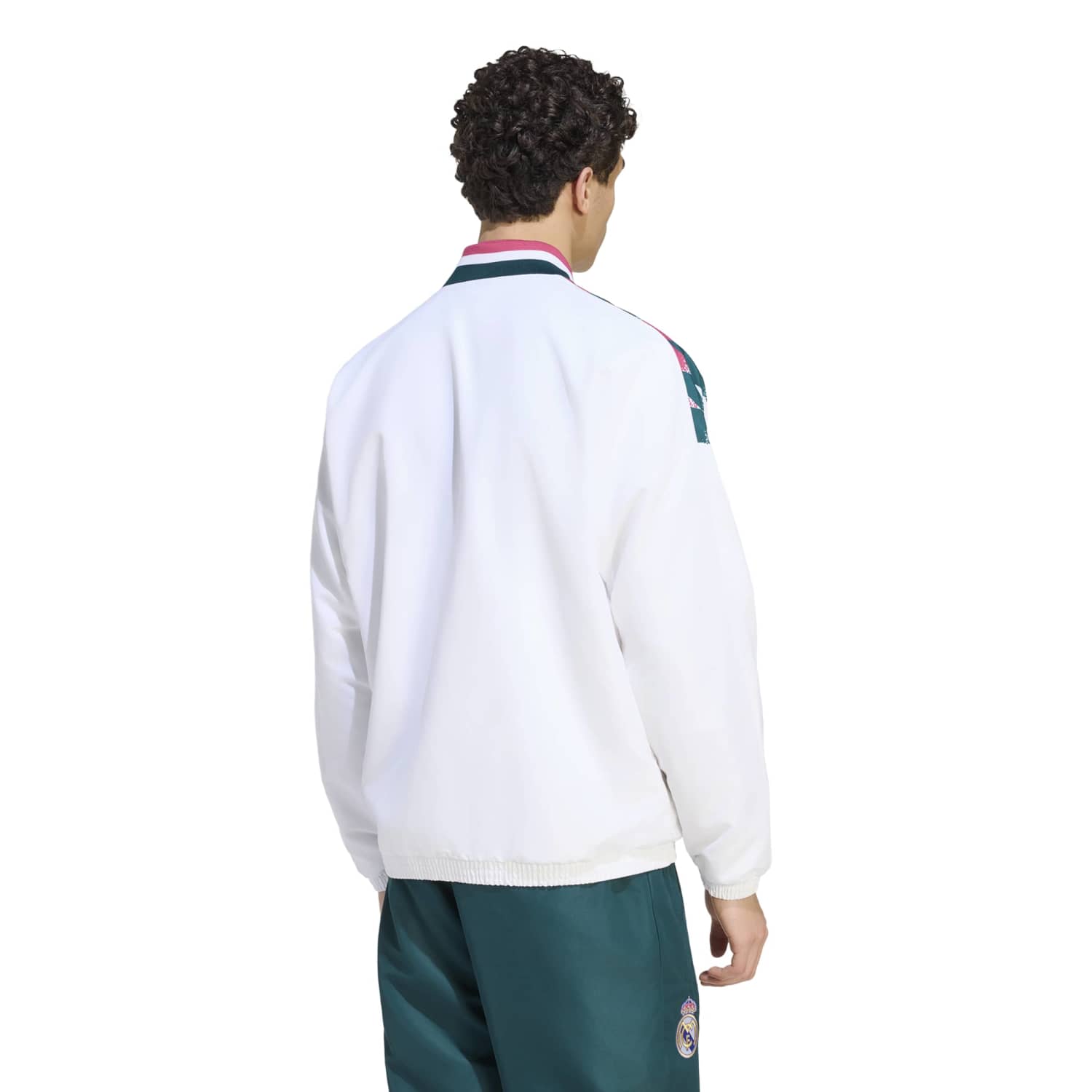 adidas メンズ STジャケット ホワイト 26/27 – レアル・マドリードCF