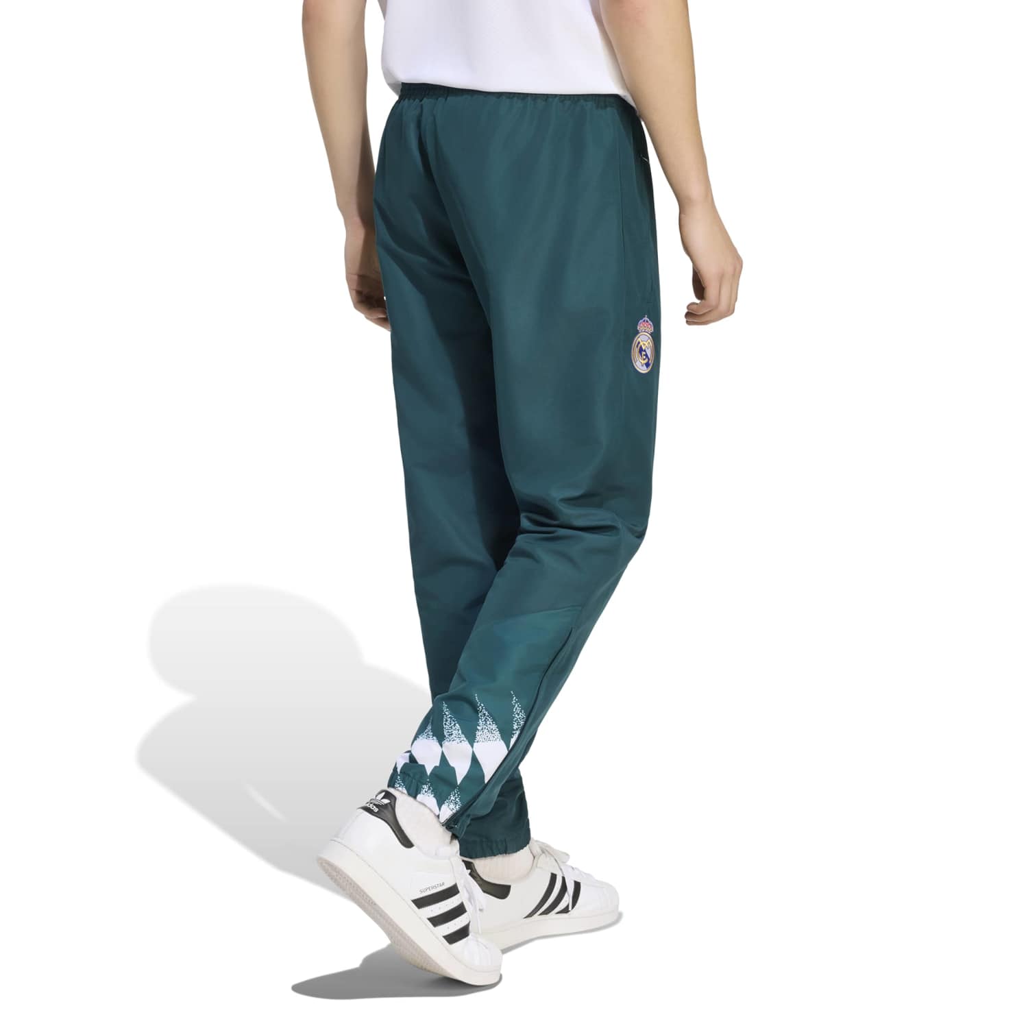 adidas 男款ST运动裤 白色 26/27