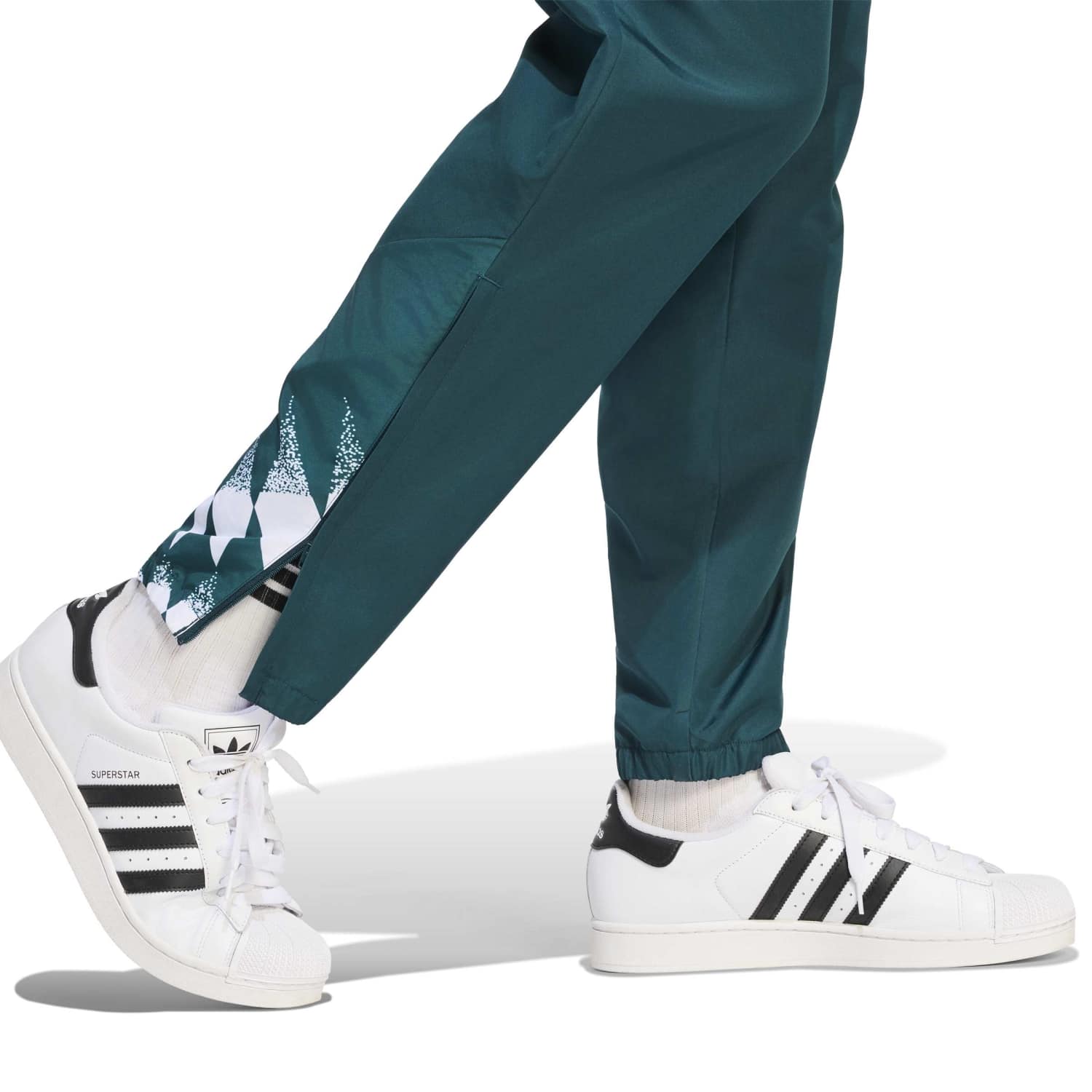 adidas 男款ST运动裤 白色 26/27