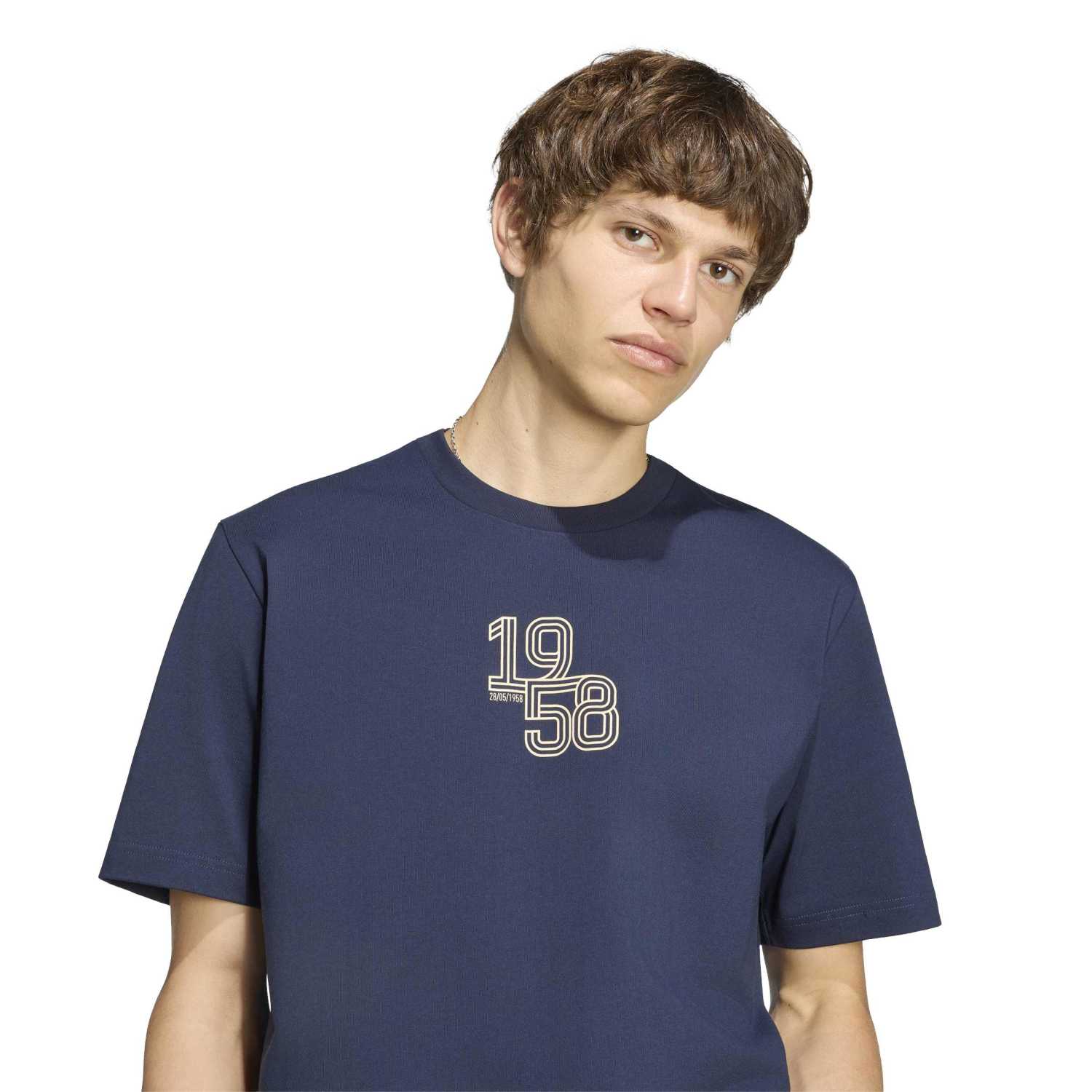メンズ adidas Heritage Pack Tシャツ ネイビーブルー | 1958 – レアル