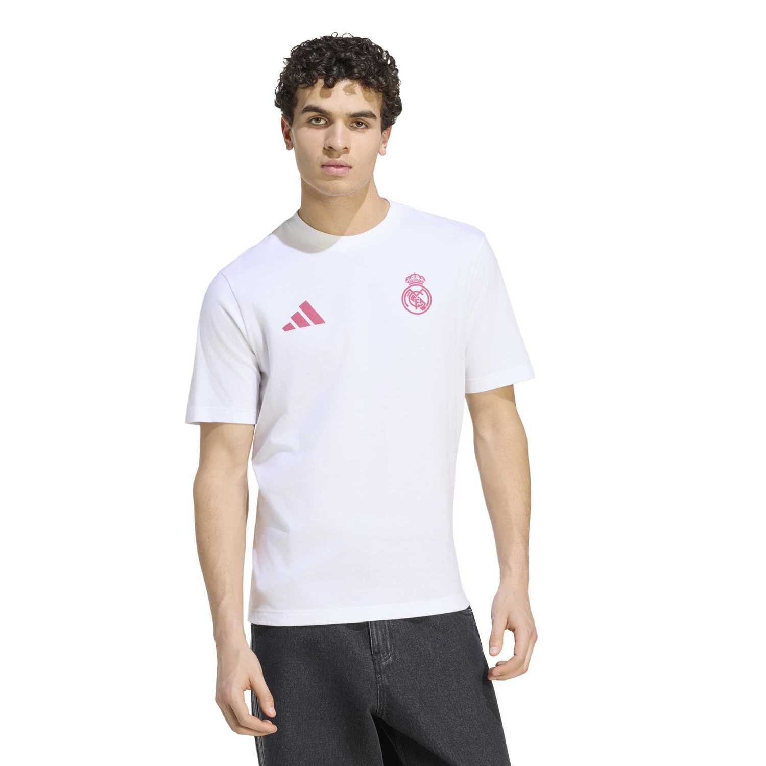 Hala Madrid メンズ adidas SZN ホワイト Tシャツ 26/27 – レアル