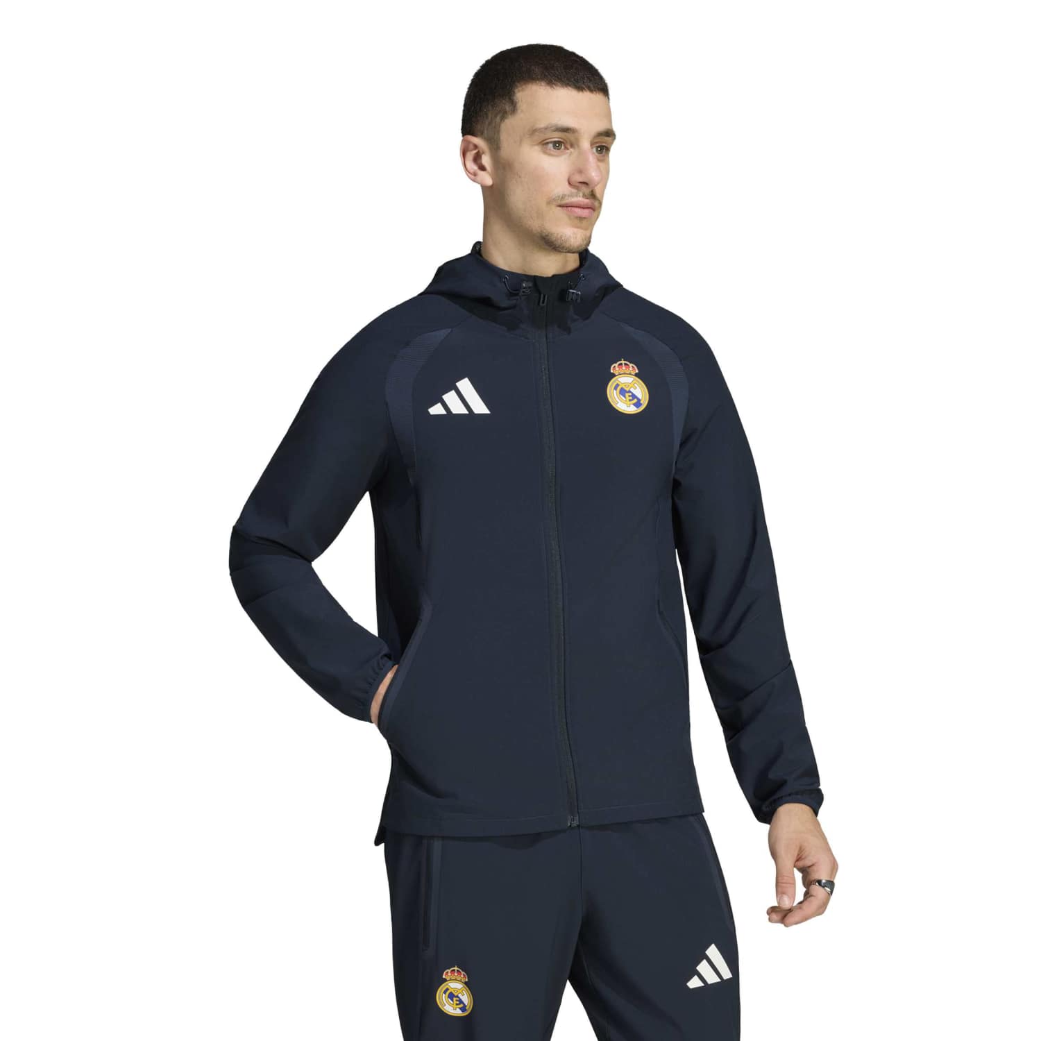 メンズ adidas Tiro Travel 26/27 ジャケット ネイビー – レアル