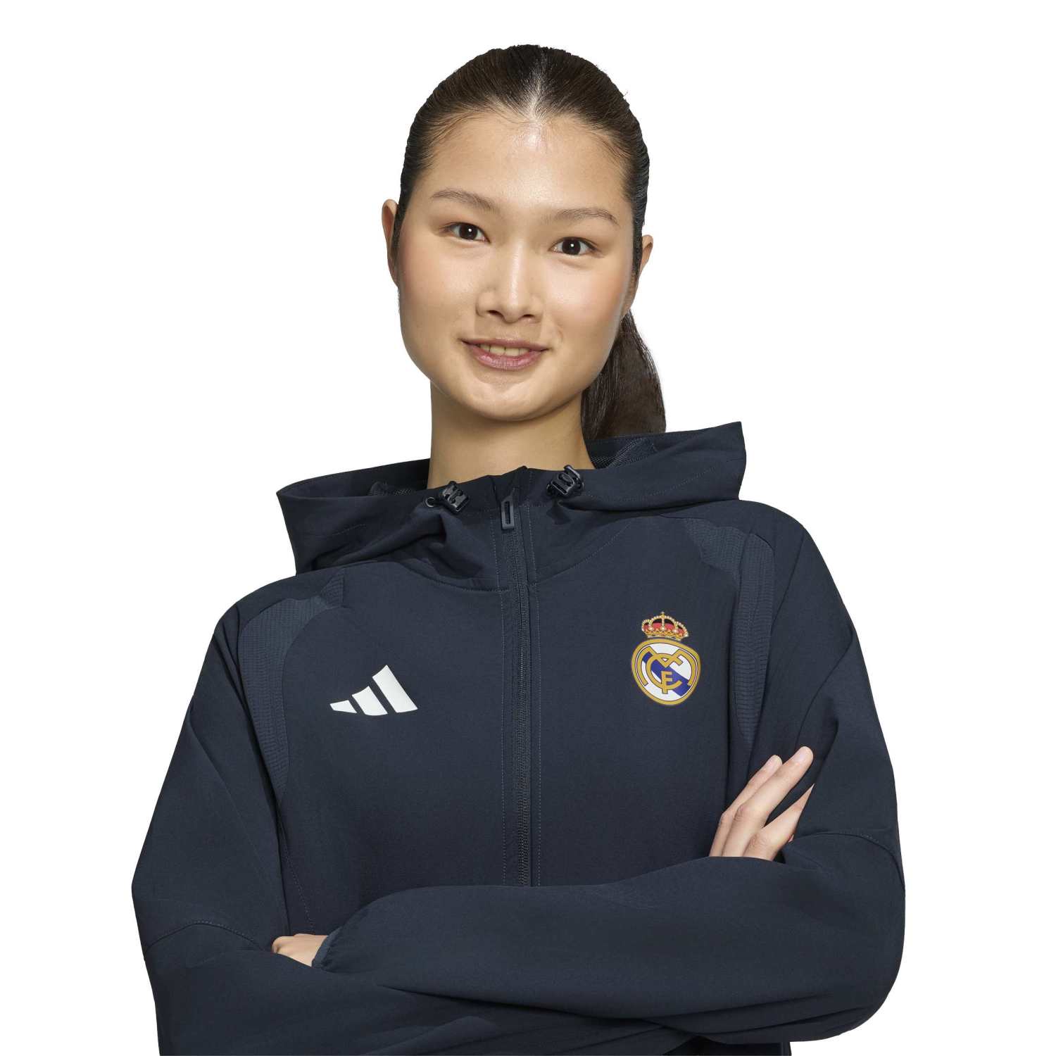 女士adidas Tiro Travel 26/27外套 海军蓝