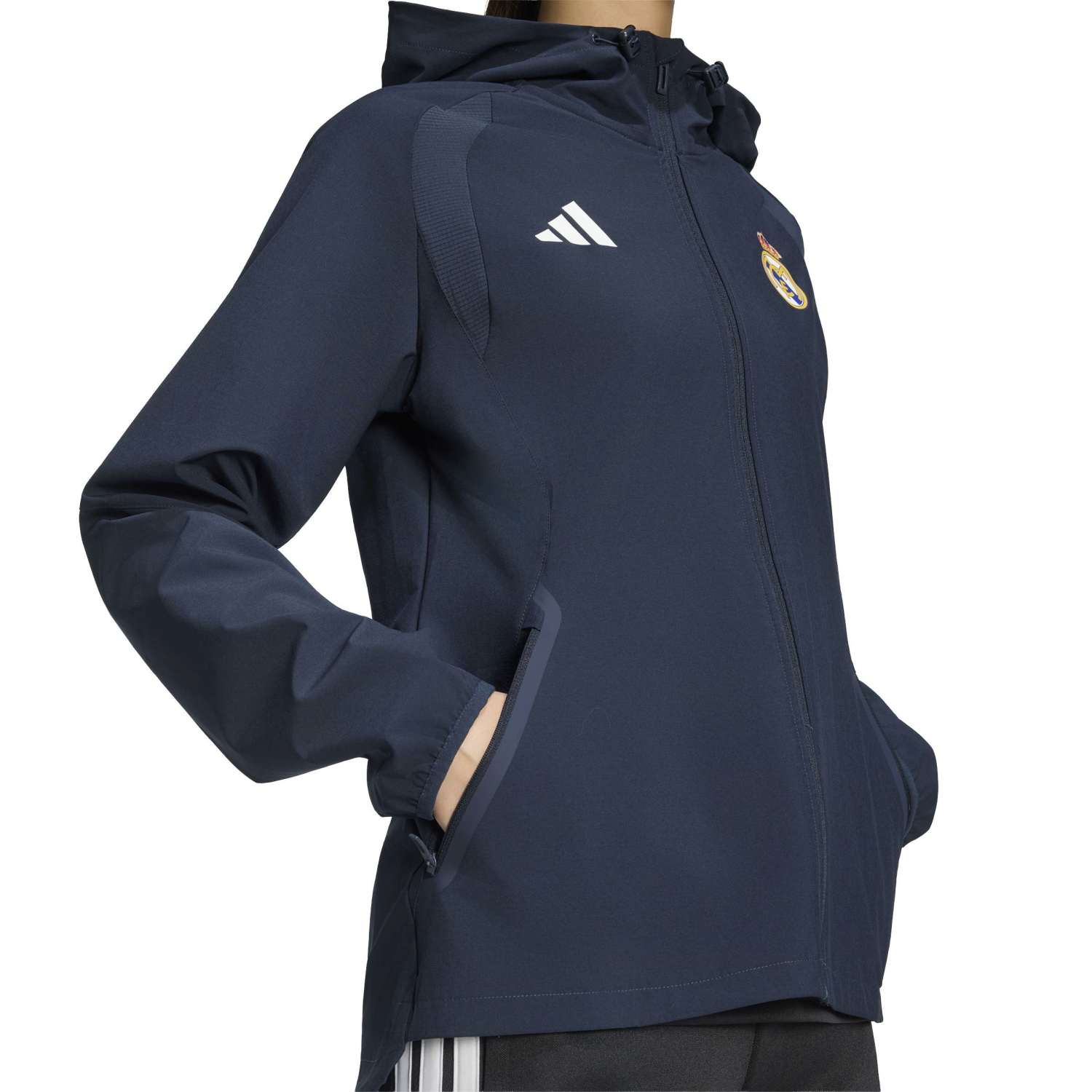 女士adidas Tiro Travel 26/27外套 海军蓝