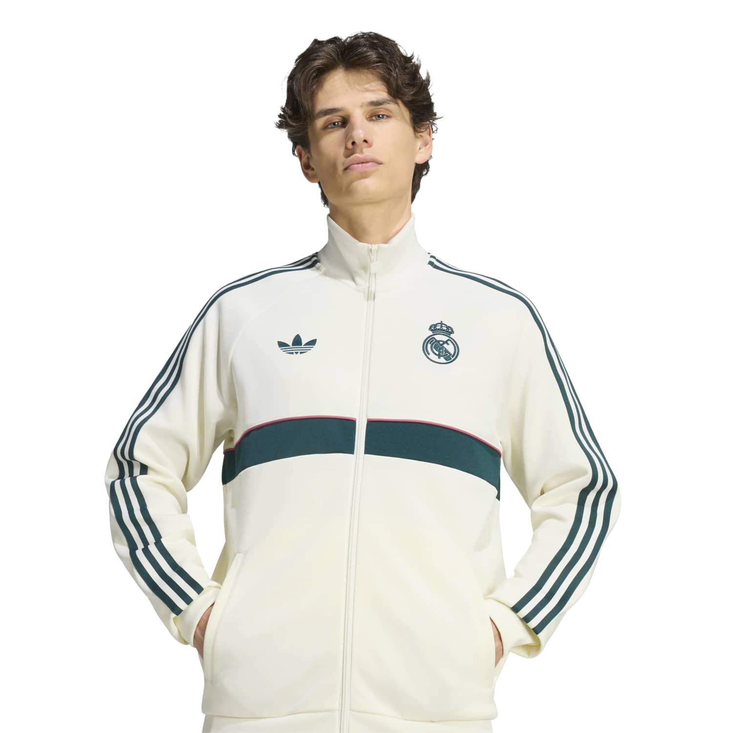  トラックジャケット クリーム色 adidas OG 26/27 メンズ トラックジャケット クリーム – レアル