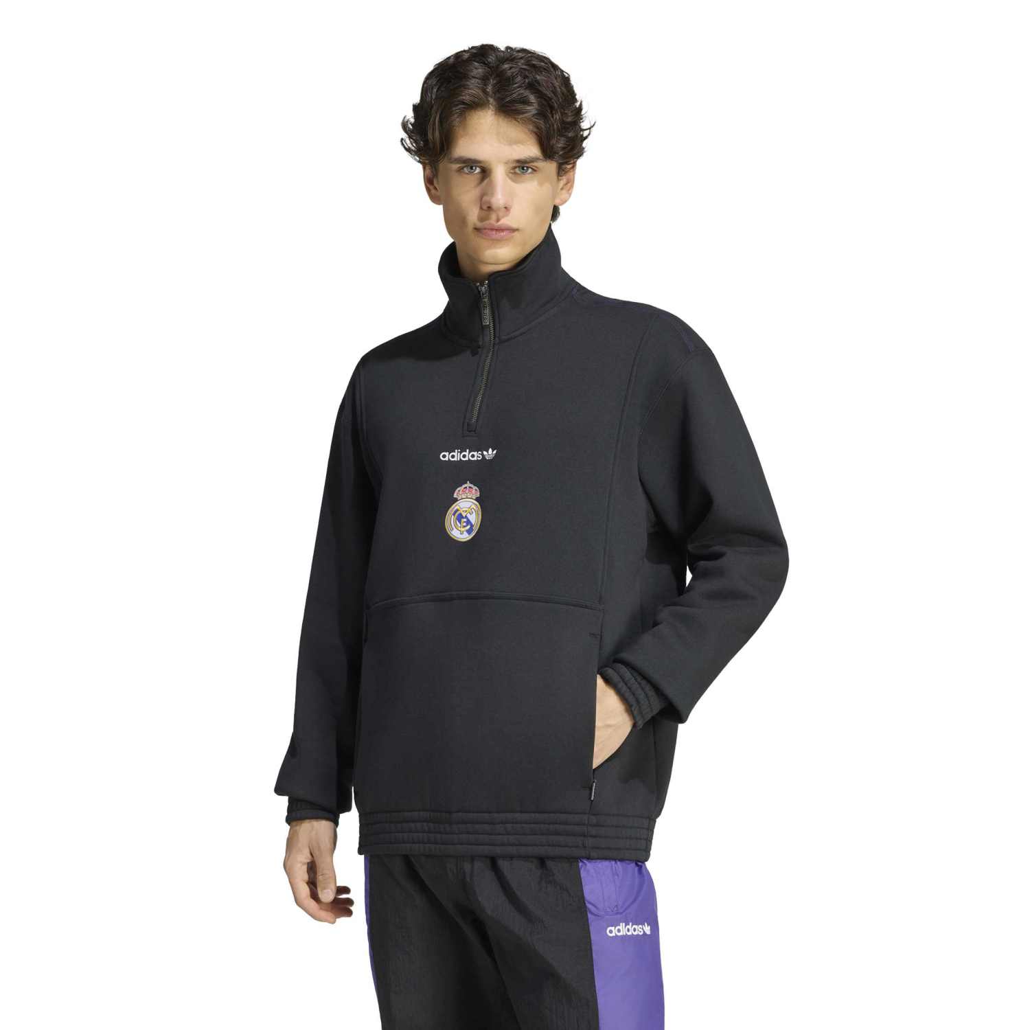 adidas EQT Half-Zip Sweatshirt Herren 26/27 Schwarz