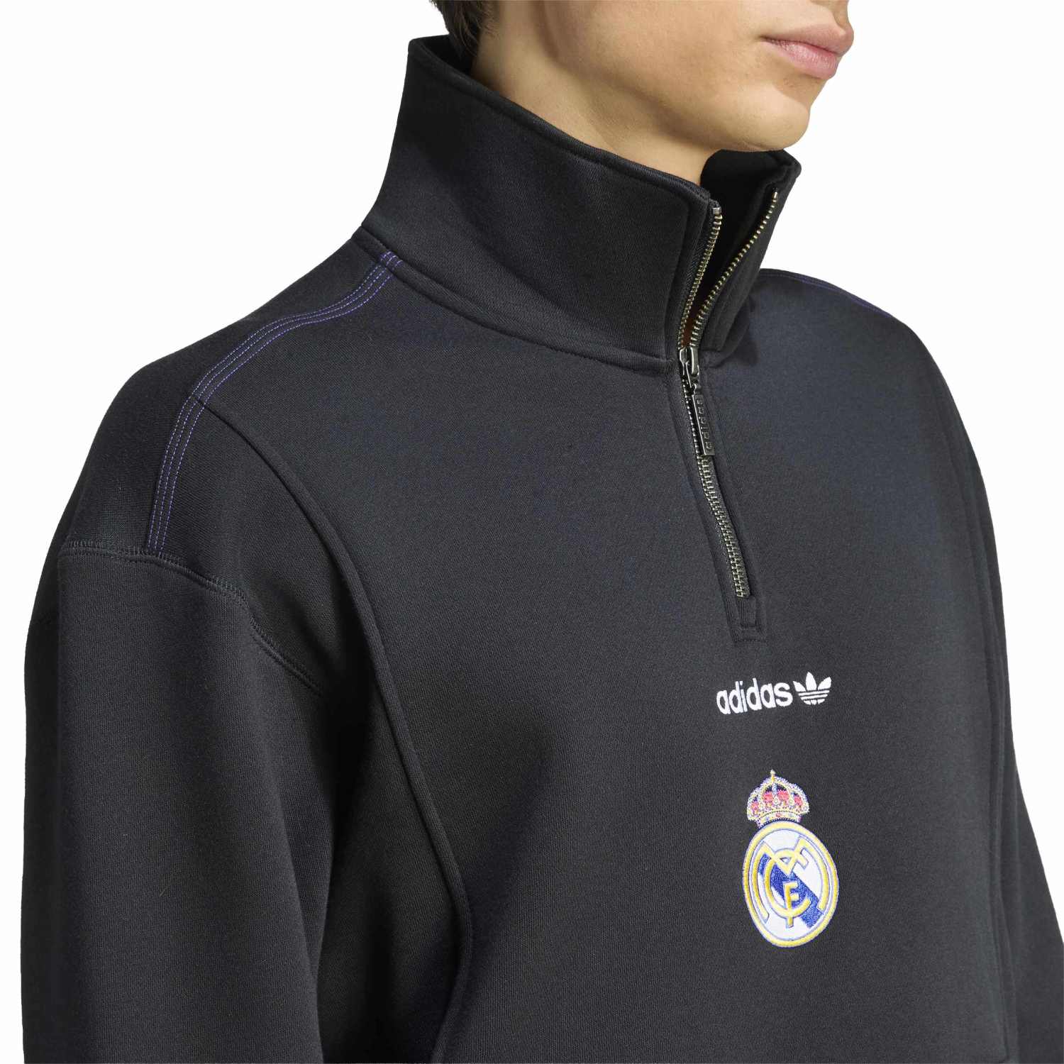 adidas EQT Half-Zip Sweatshirt Herren 26/27 Schwarz