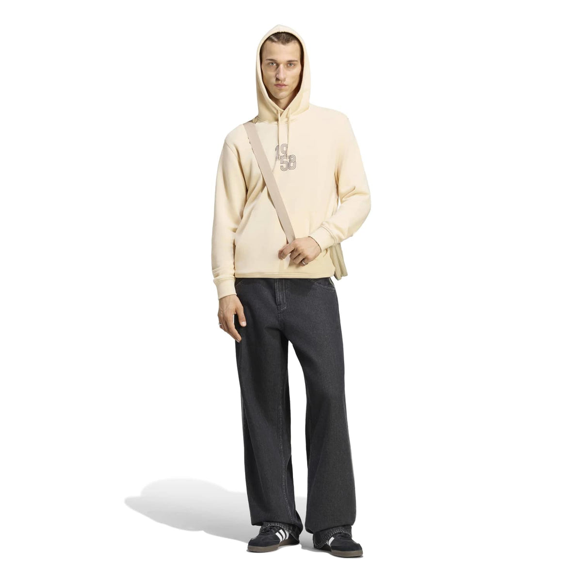 Felpa con Cappuccio Uomo adidas Heritage Pack | 1958 Beige