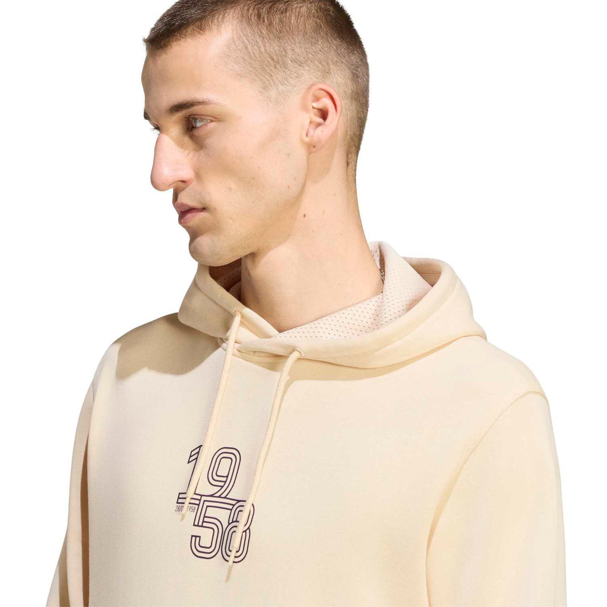 Felpa con Cappuccio Uomo adidas Heritage Pack | 1958 Beige