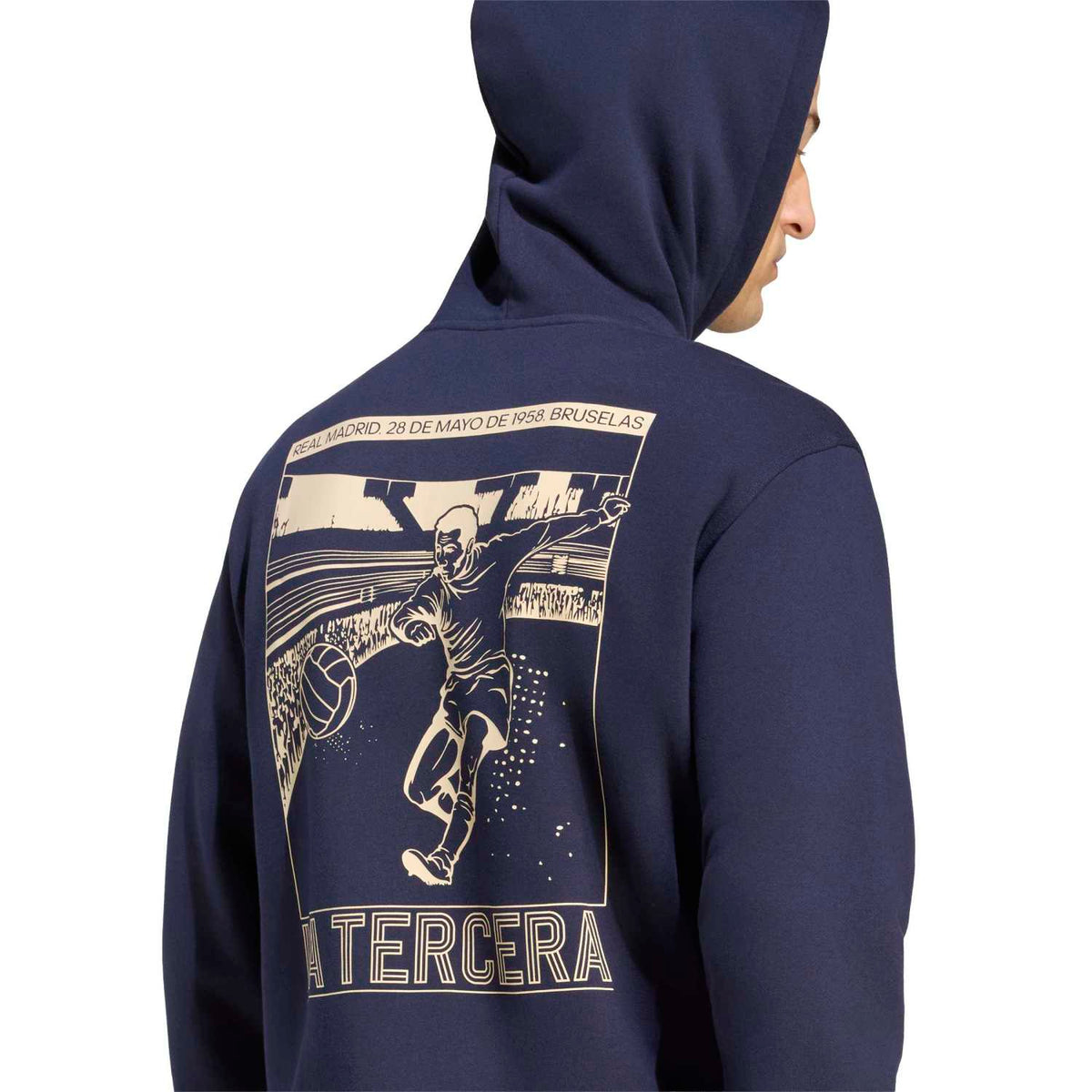 Felpa con Cappuccio Uomo adidas Heritage Pack | 1958 Blu Navy