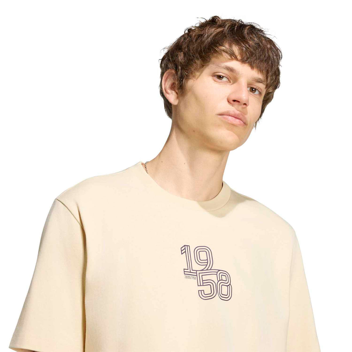Mens adidas Heritage Pack T-Shirt Beige | 1958