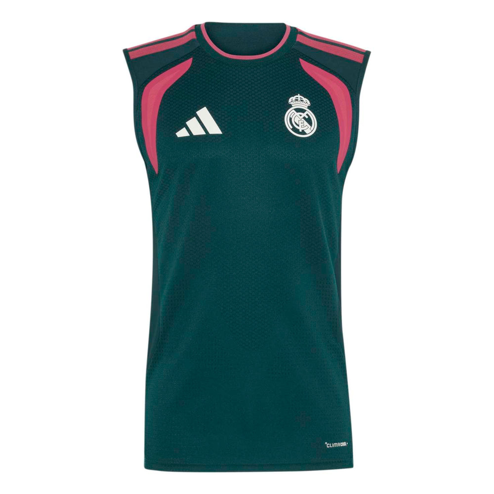 男款 adidas 专业无袖训练衬衫 26/27 绿色