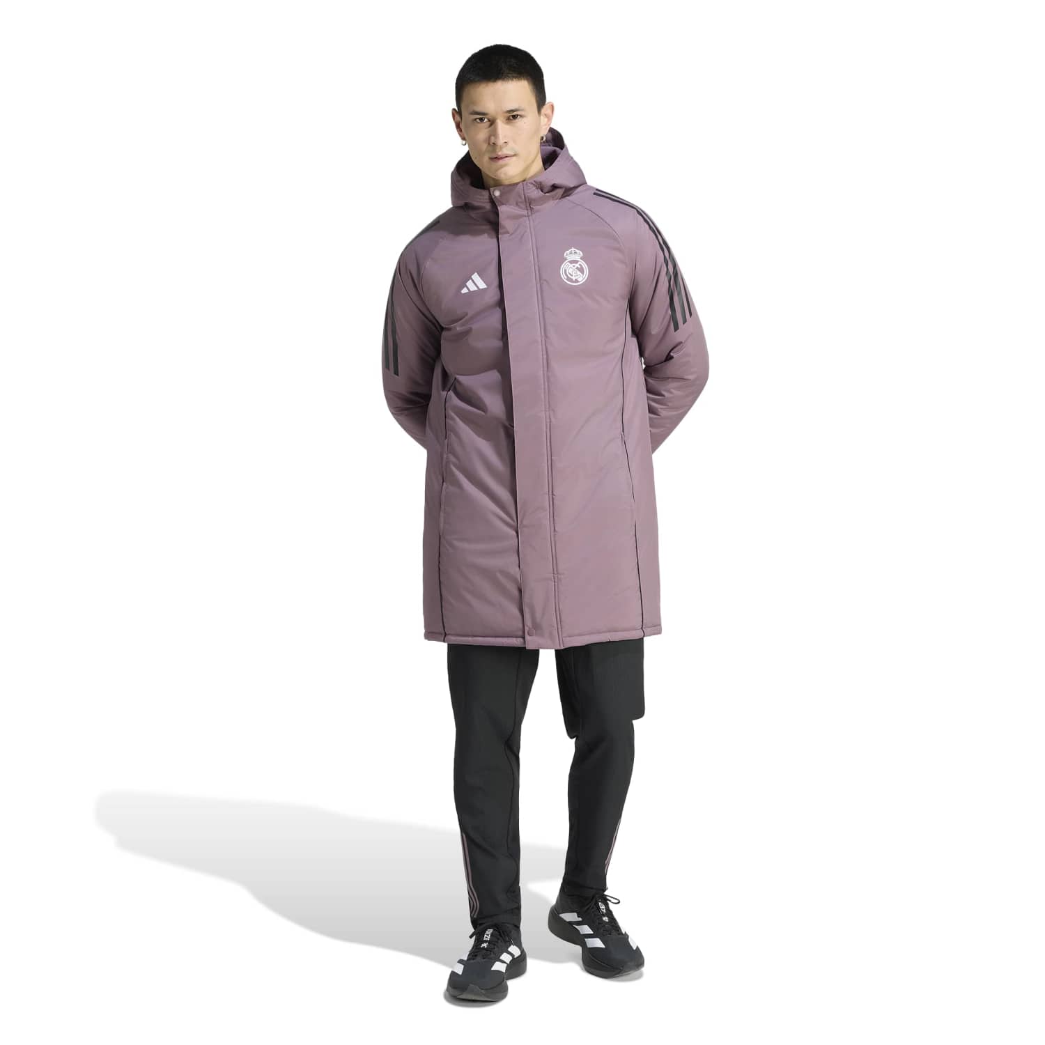 Abrigo Parka Hombre adidas Entrenamiento 25/26 Morado