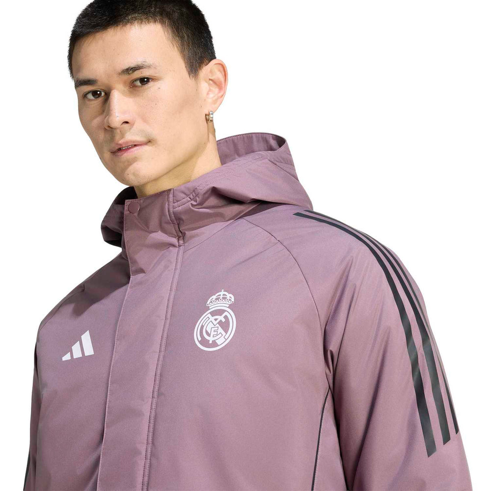 Abrigo Parka Hombre adidas Entrenamiento 25/26 Morado