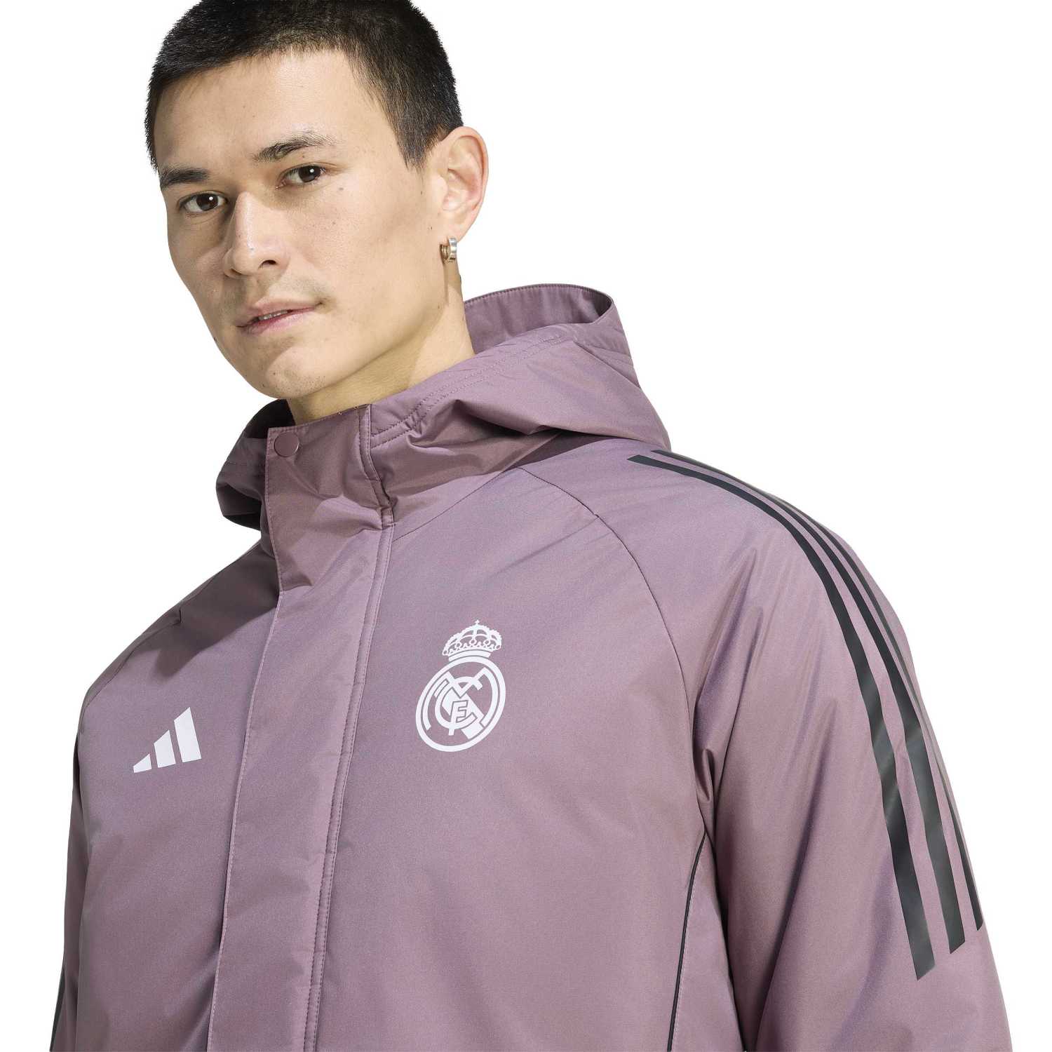 Abrigo Parka Hombre adidas Entrenamiento 25/26 Morado