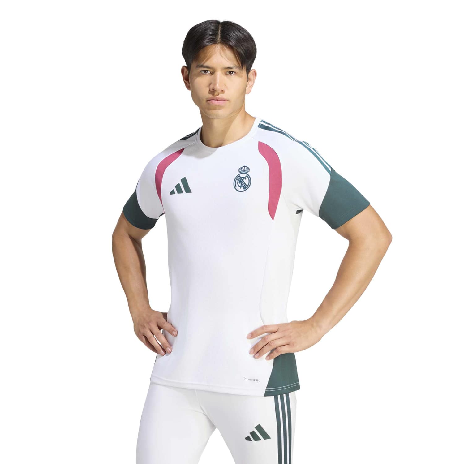 メンズ adidas UCL トレーニング シャツ 26/27 ホワイト – レアル