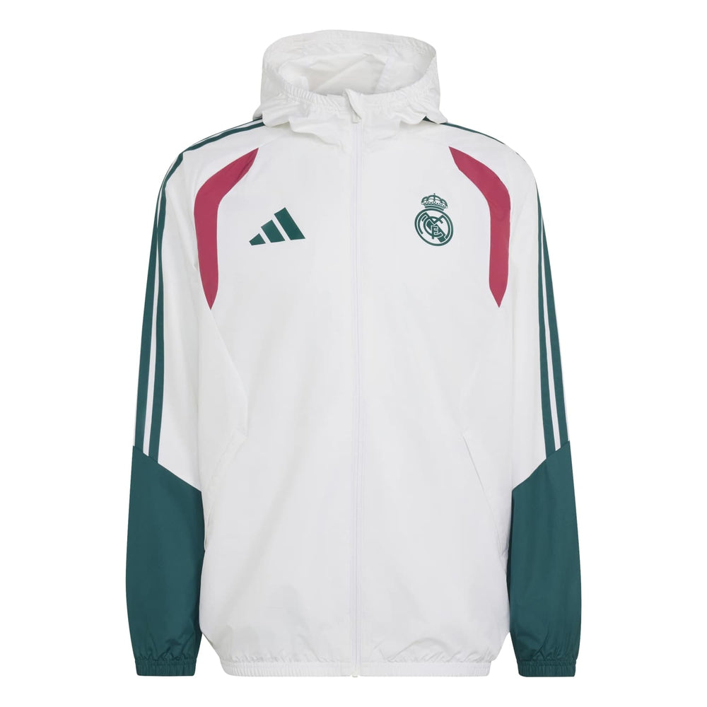 男款 adidas 欧冠训练全天候夹克 26/27 白色