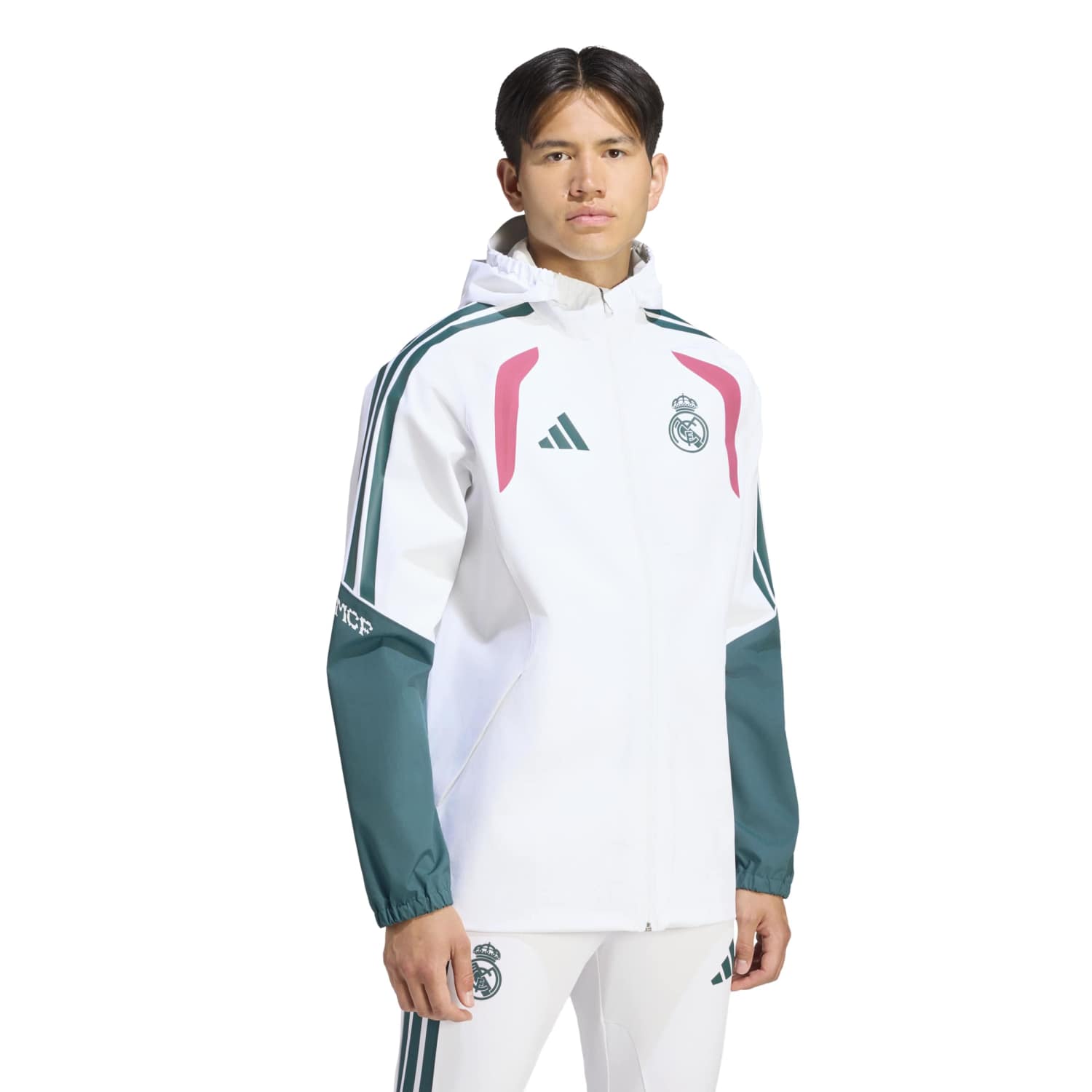 Chaqueta Impermeable Hombre Pro adidas UCL  26/27 Blanca