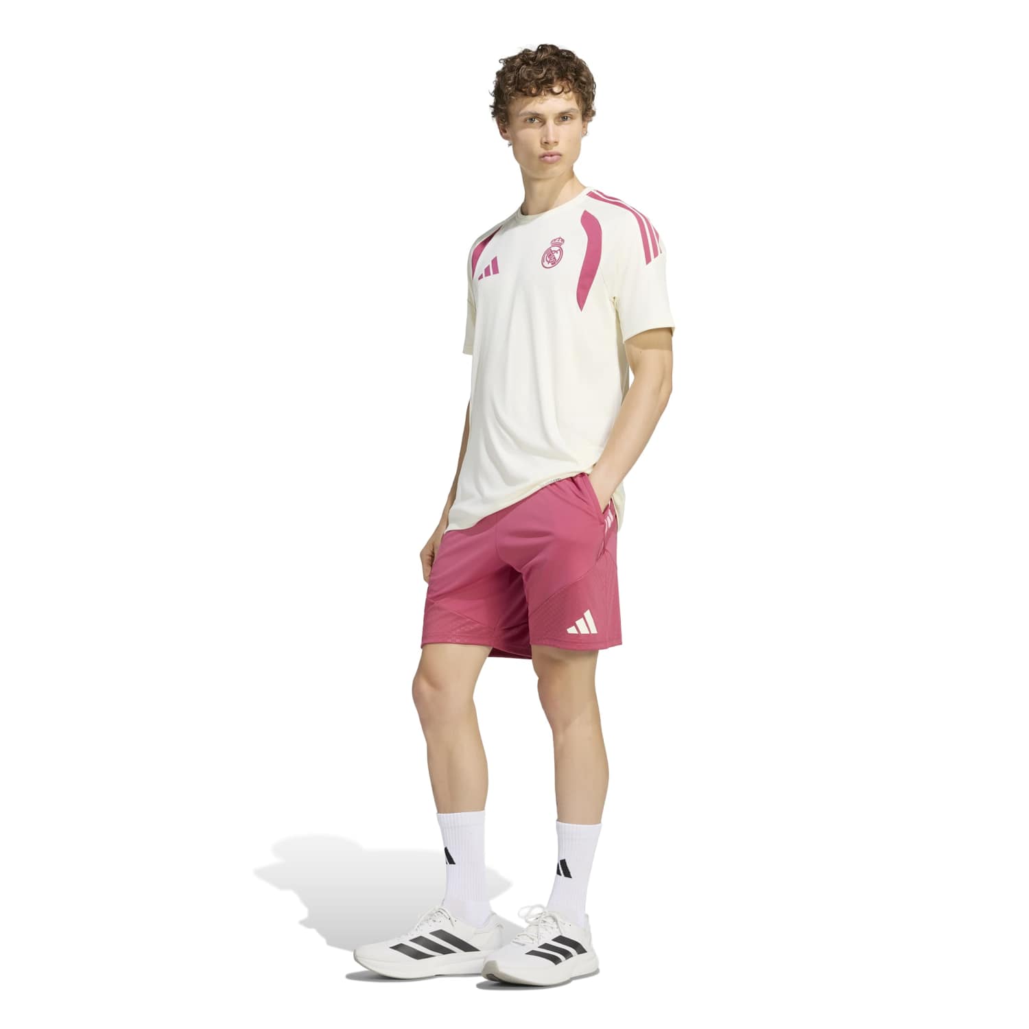 メンズ adidas トレーニング ショートパンツ 26/27 ピンク – レアル