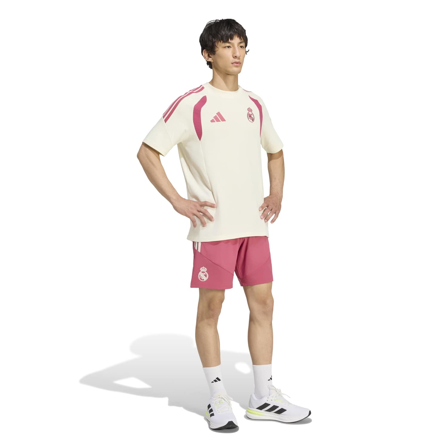 男款 adidas 休闲训练短裤 26/27 粉色