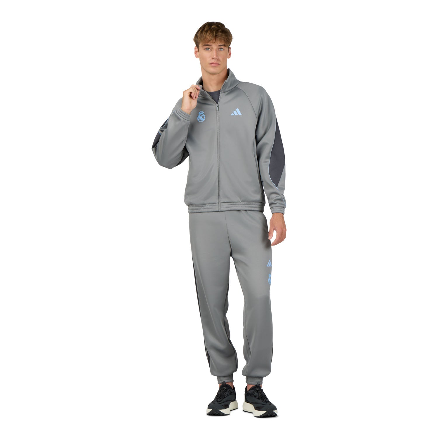 Chaqueta Chándal Hombre adidas Stadium Gris