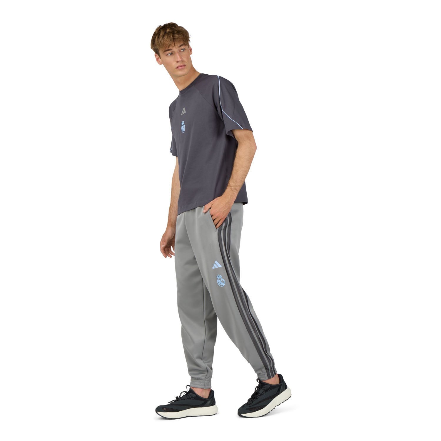 男款 adidas Stadium T恤 灰色
