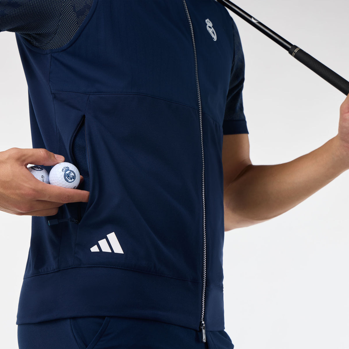 Gilet con Zip Uomo adidas Golf Ultimate365 Tour Blu Navy
