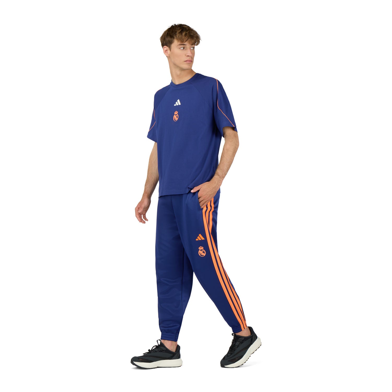 男款 adidas Stadium T恤 海军蓝