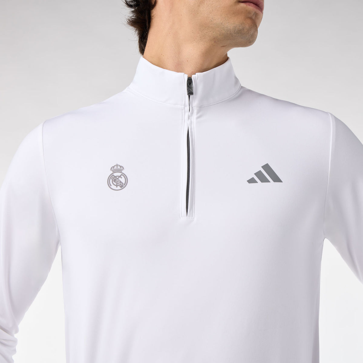 Herren adidas Golf Ultimate365 Viertelreißverschluss-Sweatshirt Weiß