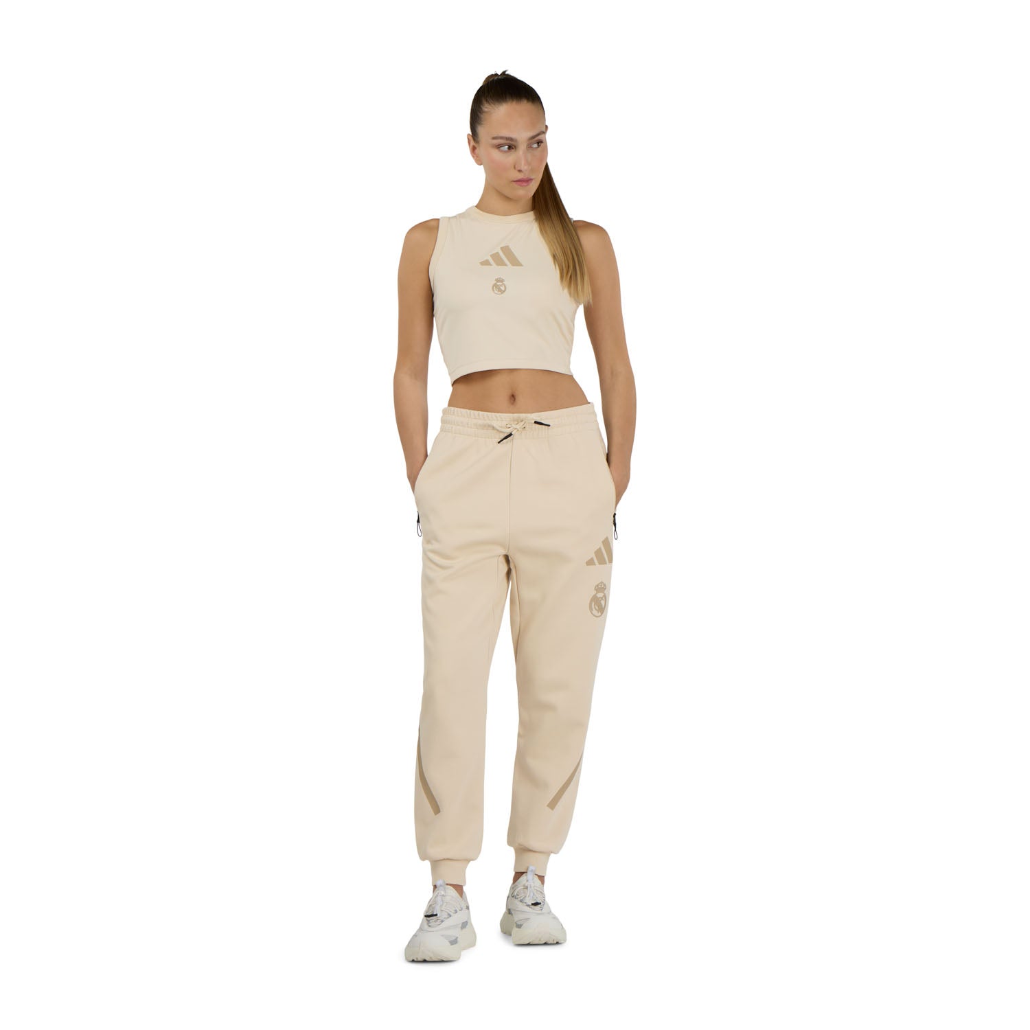Camiseta Top Mujer adidas Real Urban Z.N.E Beige