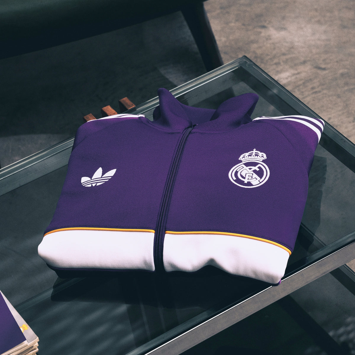Mens adidas OG Icons Track Top 26/27 Purple