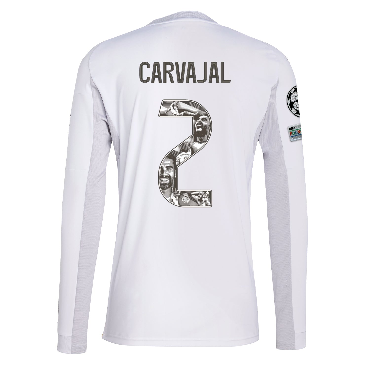 Mens Long Sleeve Carvajal Special Edition White Home Jersey 25/26