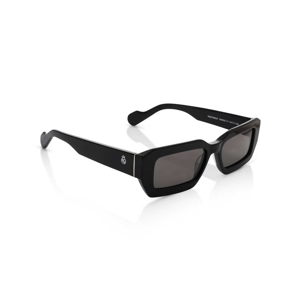 Óculos de Sol Quadrados Real Madrid em Acetato Pretos