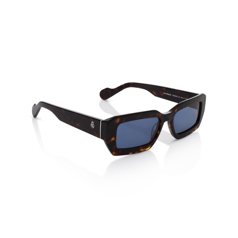 Óculos de Sol Quadrados Real Madrid em Acetato Tartaruga