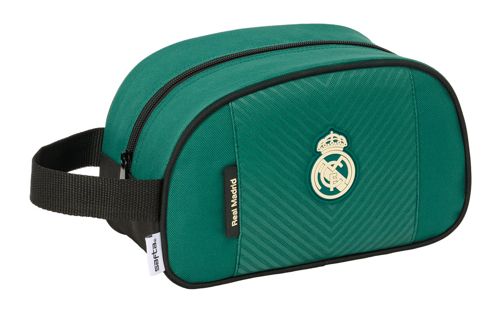 Single Handle Toiletry Bag Green Real Madrid