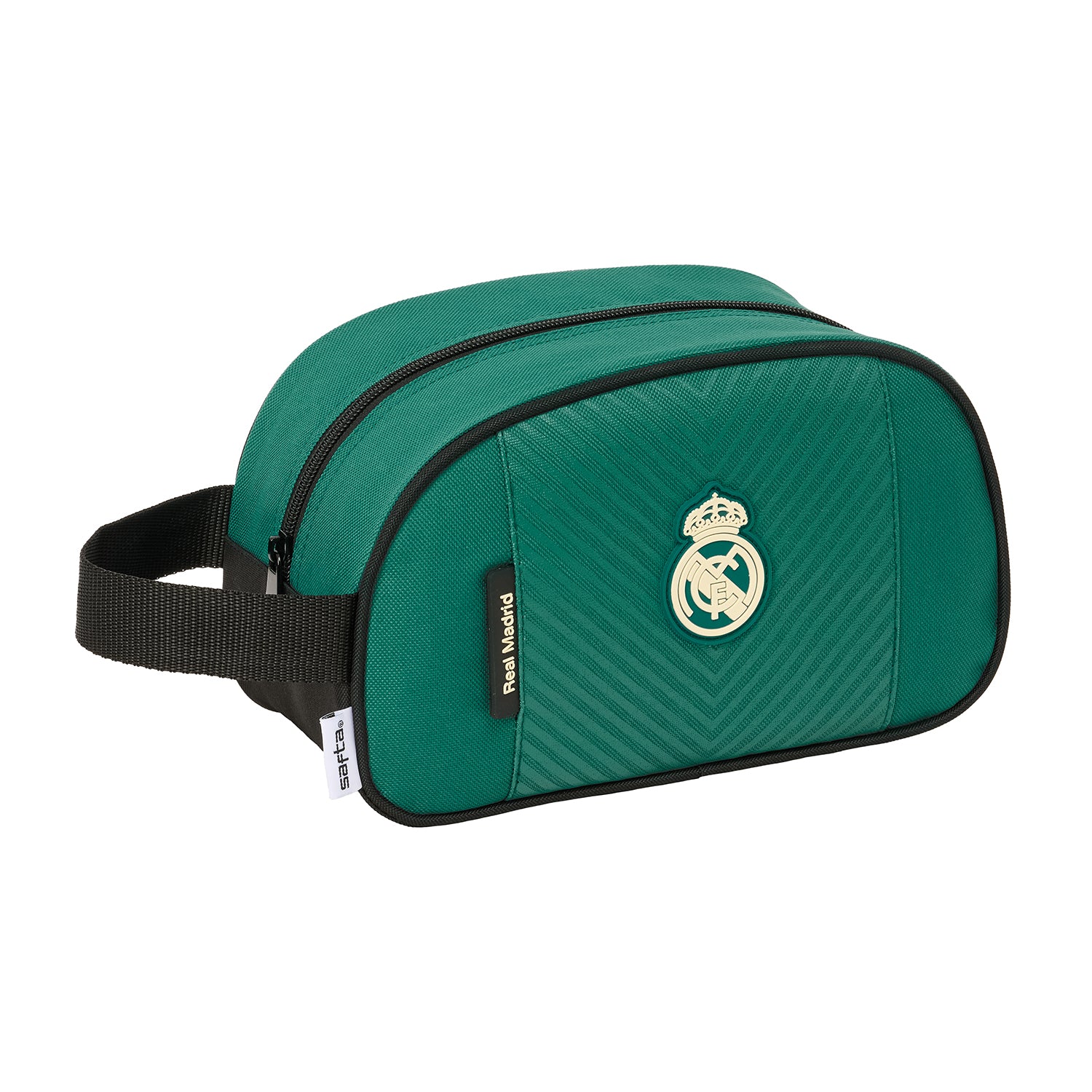 Single Handle Toiletry Bag Green Real Madrid