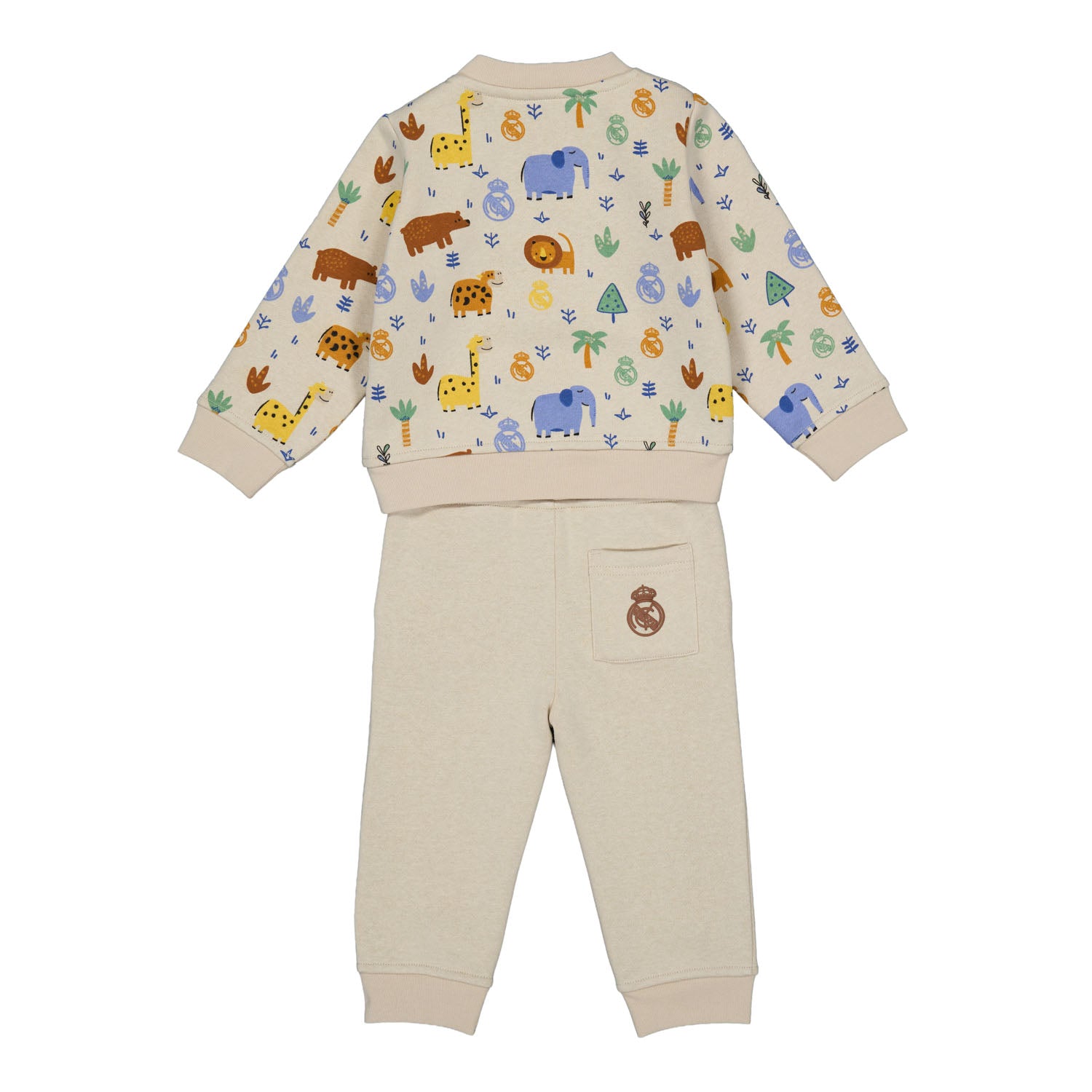 Baby Trainingsanzug Jungle Friends Beige Real Madrid