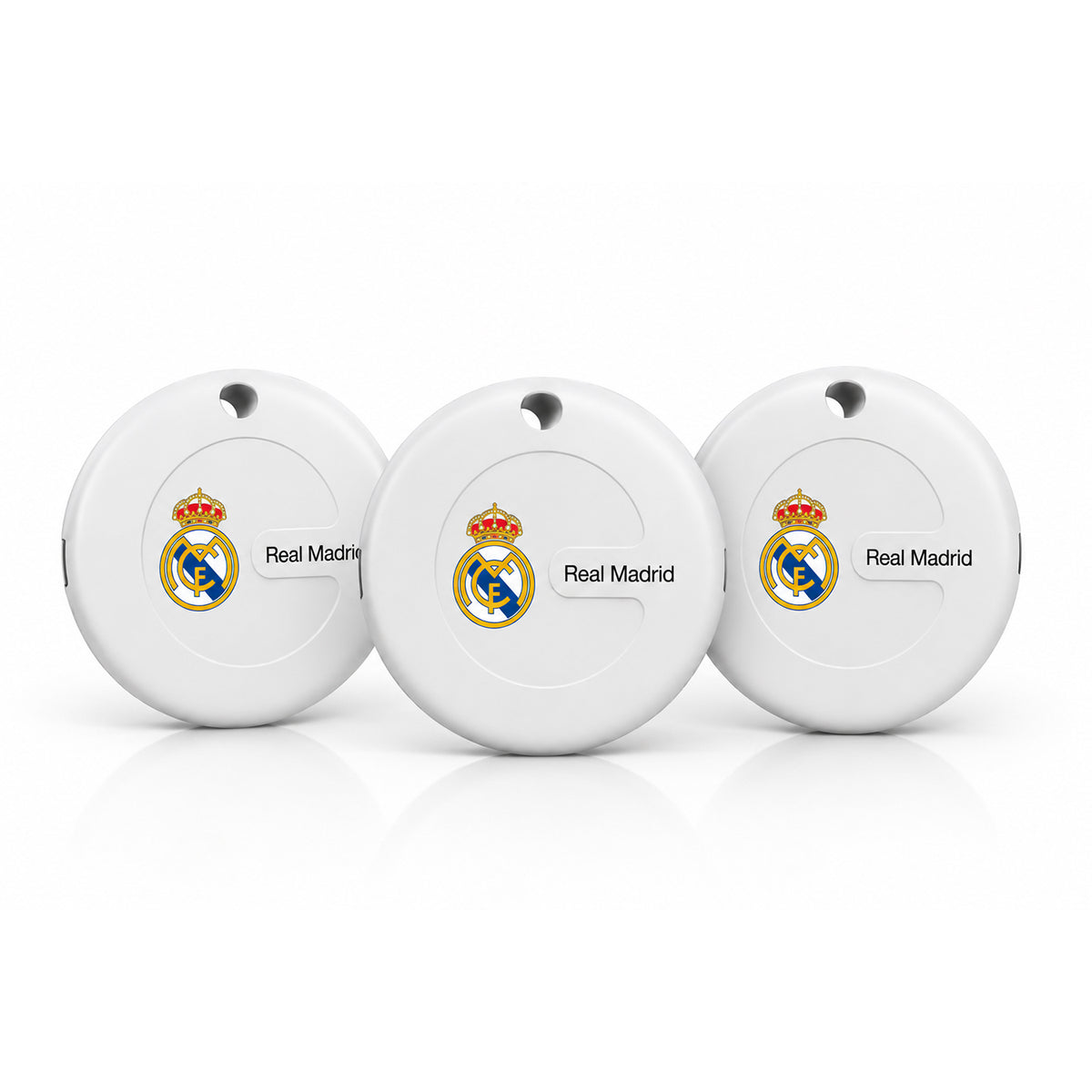 Pack 3 Localizadores de Maleta Real Madrid Blanco
