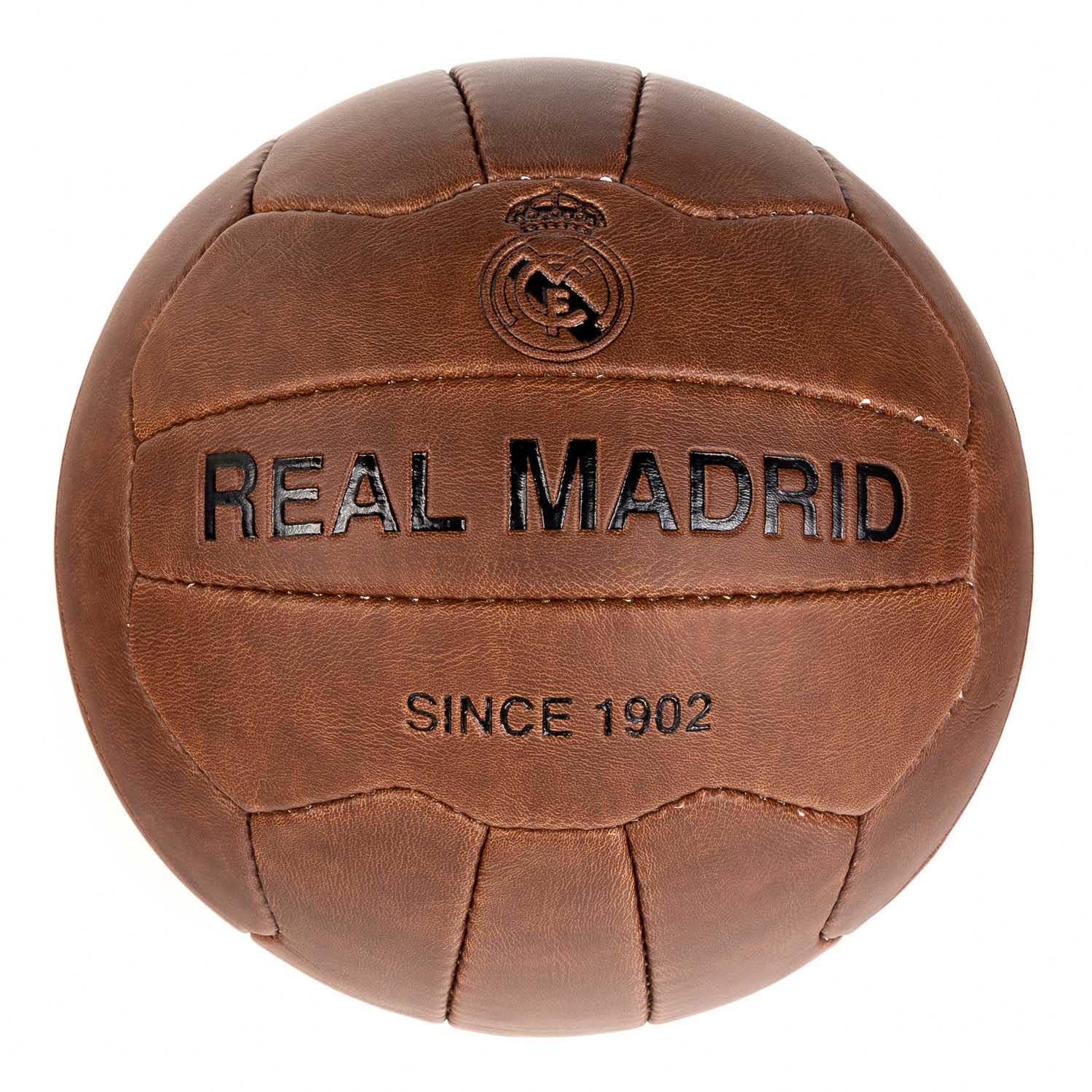 Real Madrid 1902 Historic Soccer ball -Brown